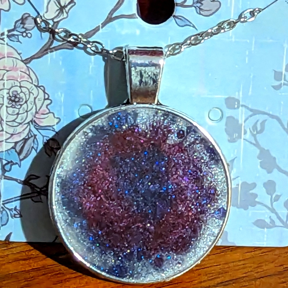 Abstract Handmade Resin Pendant